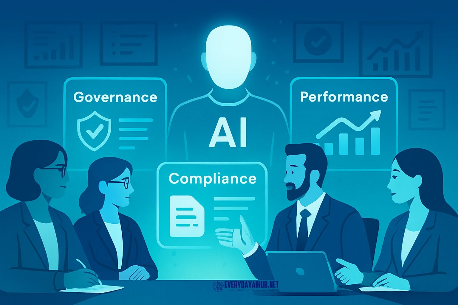 Future of AI in business with Agentic AI and Generative AI adoption trends.