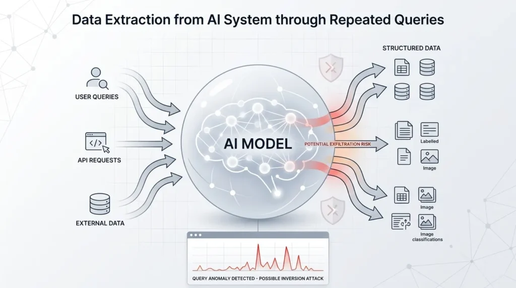 AI model distillation risk through API data extraction