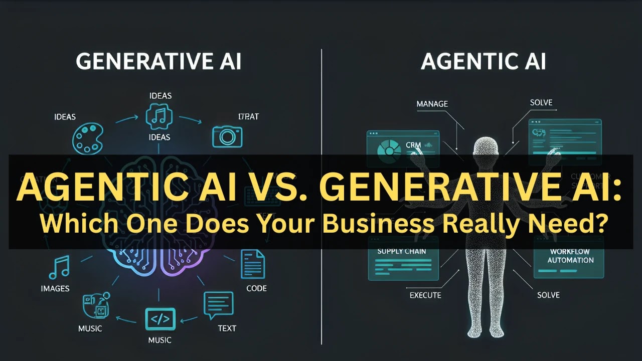 Agentic AI vs. Generative AI: Which One Does Your Business Really Need?