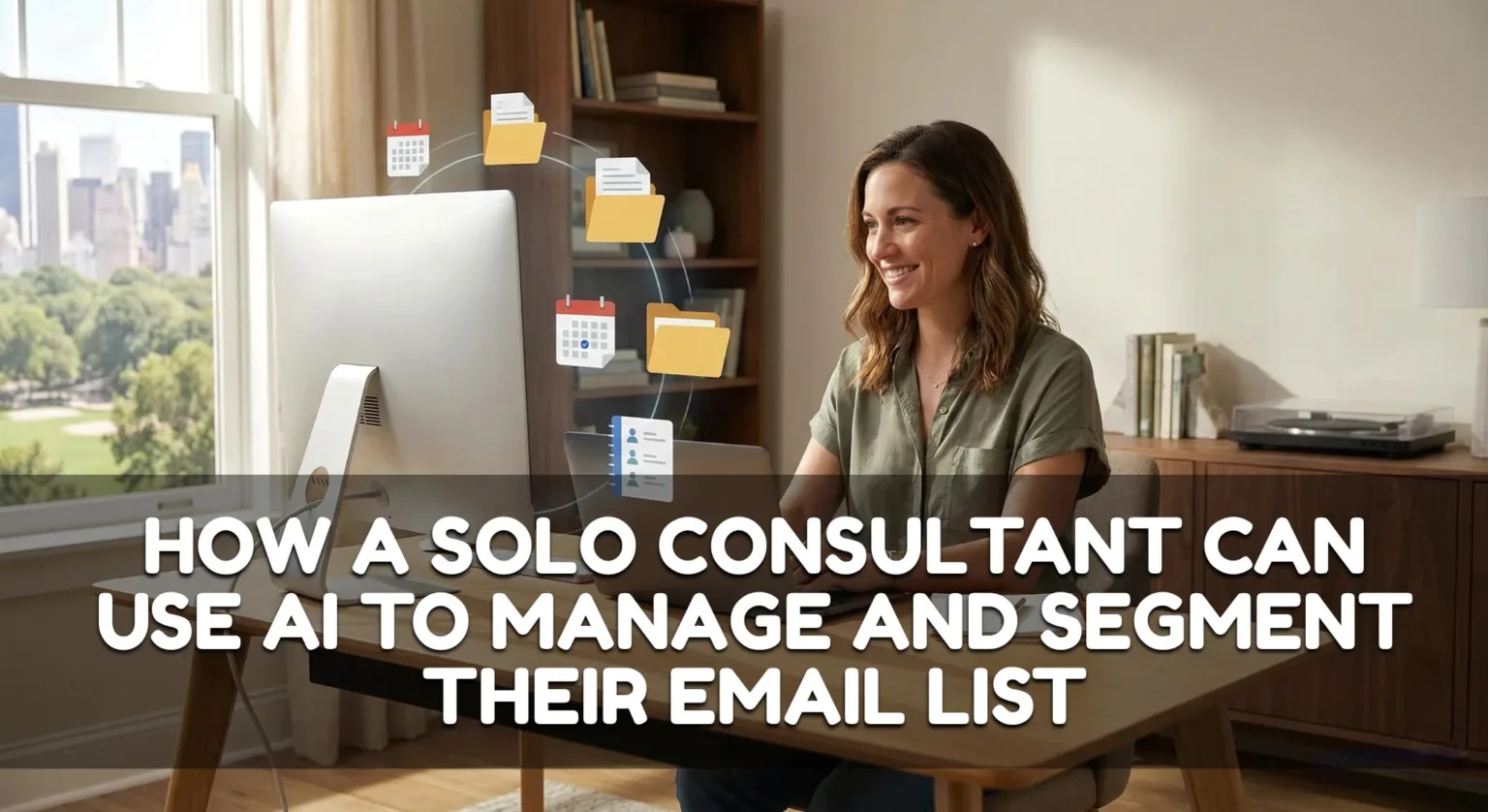 How a Solo Consultant Can Use AI to Manage and Segment Their Email List for Free