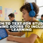 Speech to Text for Students: Opening Doors to Inclusive Learning