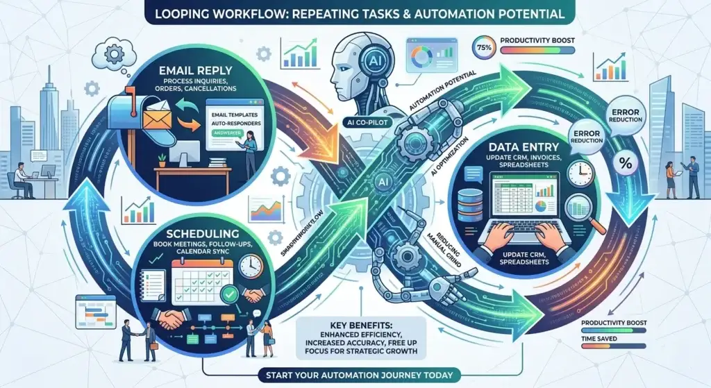 Repetitive business tasks that can be automated with AI