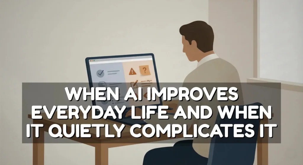 When AI Improves Everyday Life and When It Quietly Complicates It